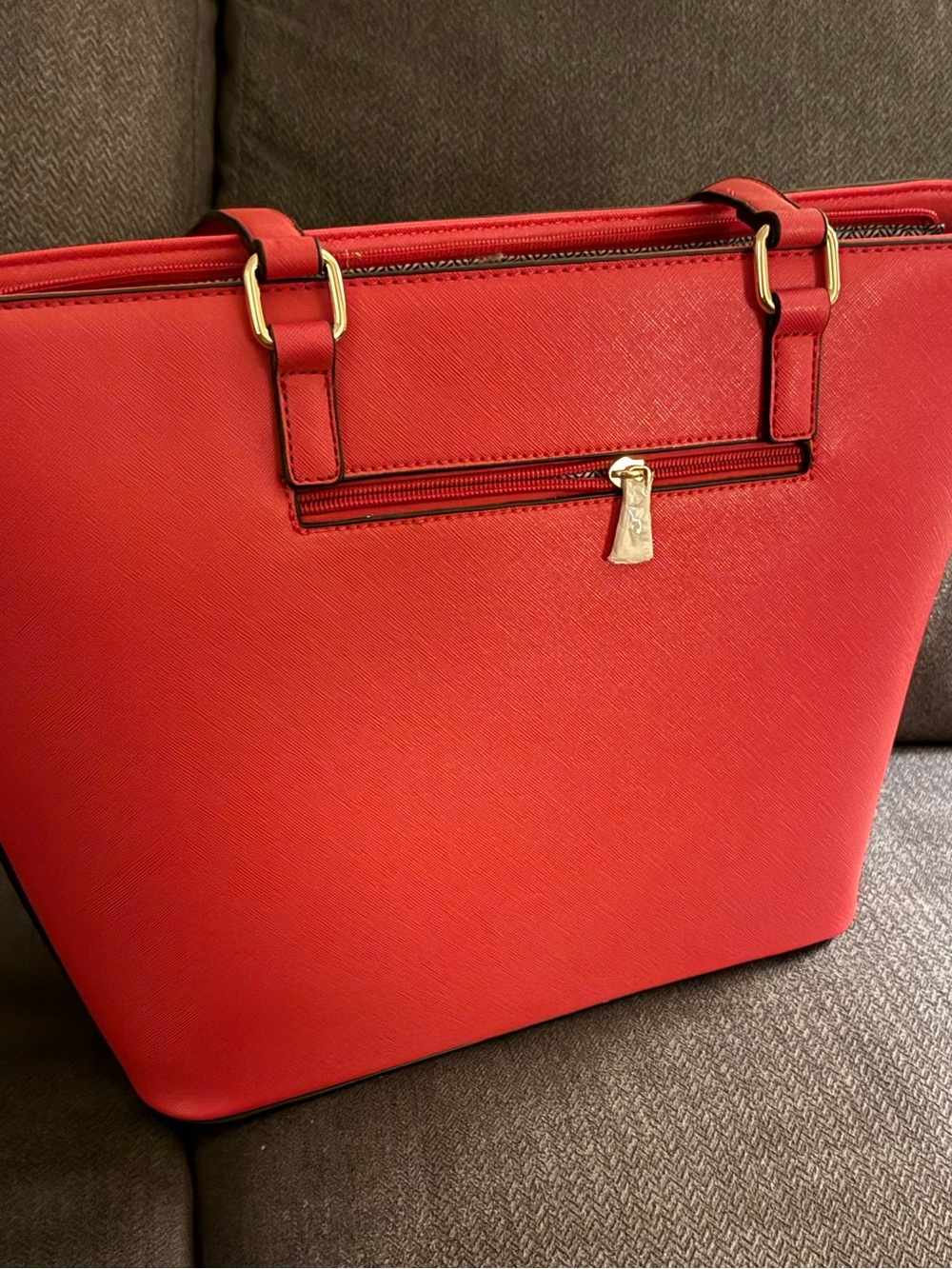 Isabelle Classic Red Tote with Removable Pouch — Women's Shoulder Bag, BNWT - Picture 7 of 15